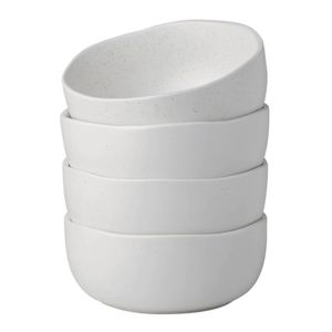 AMORARC Speckled Handcrafted Wavy Rim Bowls Set